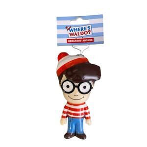 Where's Waldo? Ruz Christmas Tree Hanging Ornament 4.5 inch Holiday Decoupage ￼